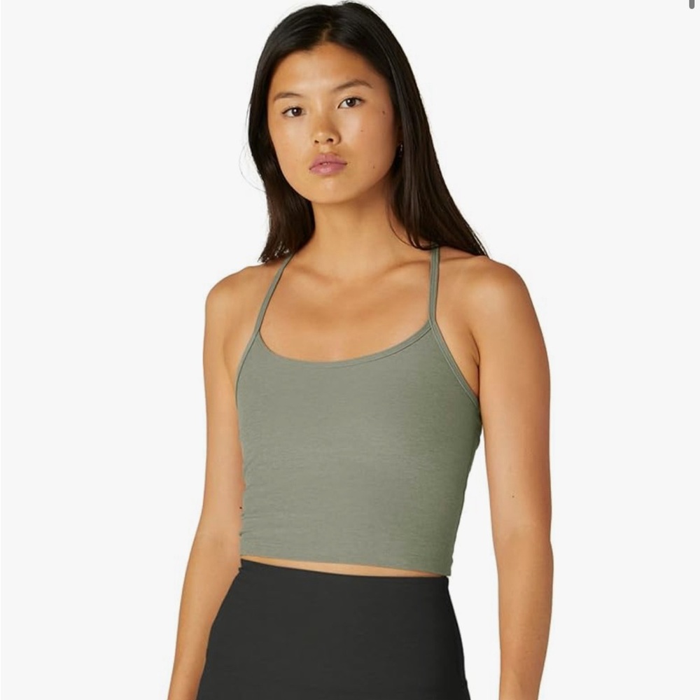 Beyond Yoga Spacedye Slim Racerback Cropped Tank Sz Medium